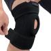 Physix Gear Knee Brace for Men & Women - Adjustable Patella Compression Knee Support for Arthritis ACL & MCL Meniscus Tear Plus Size Knee Brace w/Side Stabilizers Knee discomfort Recovery M Black/Grey