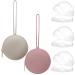 5 pieces of pacifier box for on the go 2 pieces of silicone pacifier storage box and 3 pieces transparent plastic pacifier boxes for baby girls boy (pink + light gray)