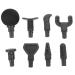 Gatuida Massage accessories 1 set of film pistol massage head deep fabric massager percussion ball fitness massager fitness accessories wireless massage device replacement head blind intestine pebble gel