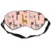 ZORRAYS Cute Giraffe Sleep Mask & Blindfold Soft Blackout Sleep Eye Mask with Adjustable Strap Suitable for Travel Nap Night Sleep 8.2x3.5 in White One Size