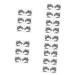 TOVINANNA 15 Pairs Lace Eyeliner Stickers Glitter Eyeliner Present Stickers Shimmer Eyeshadow Makeup Eye Paper