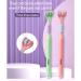 4-Pack V-Shaped Three-Sided Toothbrush for Adults - Gentle All-Sides Cleaning & Gum Care (Yellow) - Buy Online on GoSupps.com