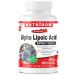 Nutridom Alpha Lipoic Acid 600mg ALA Supplement Non-GMO Vegan Gluten-Free Soy-Free Dairy-Free Antioxidant Support for Energy and Metabolism (60 count)
