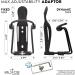 R.M.Stone Bike Bottle Holder Pro Set with Thermos and Additional Cage Mount - Adjustable, Anticorrosive, 16 oz Thermos included - Buy Online on GoSupps.com