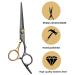 Professional Hairdresser Shears & Scissors Set - Effilant Hair Cutting Tools for Children & Dogs - Gold & Black FCYSY - Buy Online on GoSupps.com