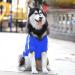 Voarge Dog Warm Hoodies Coat Winter Clothing Large Dog Button Design Dog Hoodie Dog Jumper Large Dogs Dog Coat (Blue 3XL) 3XL blue - Buy Online on GoSupps.com