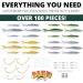 Banjo Minnow 102 Piece Kit - Lifelike Fishing Lure Set for Freshwater & Saltwater - Durable Material, Hooks & Anchors Included - Buy Online on GoSupps.com