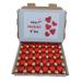 30 x Milk Chocolate Hearts and 35x solid milk chocolate balls for Valentine Chocolates and treats (30 Red Heart & 35 Golden Ball Pack of 65) 30 Red Heart & 35 Golden Ball Pack of 65