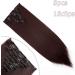 23 Dark Wine Red Clip-In Hair Extension - 8 Pcs Synthetic Hair, 23 Inch Straight - Buy Online on GoSupps.com