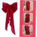 MAGICLULU Satin Ribbon Hairpin Large Hair Bows Bow Hair Clips Giant Bow Hair Dress up Bow Hair Clips Barrettes Halloween Hair Bows Hair Bow Clips Metal Big Bow Accessories Red Girl - Buy Online on GoSupps.com