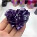 Crystal Rough for Natural Heart-Shaped Amethyst Quartz Crystal Cluster Specimen Decor Crystal Quality Gem Home Decor - Buy Online on GoSupps.com