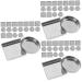 90 Pcs Aluminum Plate Empty Blusher Pan Square Empty Metal Pan Eyeshadow Palette Empty Pan Makeup Palette Empty Pan Empty Pan for Cosmetic Palette Small Empty Metal Pan 2.5X2.5CMx3pcs As Shownx3pcs