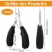Precision Stainless Steel Foot Nail Knipper & Scissors for Ingrown Toenails - Professional Pedicure Tool & Gift - Buy Online on GoSupps.com
