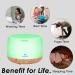 Miserwe 500ML Essential Oil Diffuser with Adjustable Mist Mode, Waterless Auto Shut-Off, Remote Control, 7 LED Light Colors - Perfect for Office, Home, Bedroom, and Living Room - Yellow - Buy Online on GoSupps.com