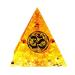 VNSTKWW Moonstone Crystal Orgone Pyramid Ogan Crystal Energy Tower Nature Citrine Reiki Chakra Crushed Stone Flower of Life Crystal Orgonite Pyramid Healing Chakra Pyramid Gift for Friend Corn