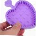 Angoily Makeup Brush Cleaning Pad Makeup Brush Cleaning Tool Limpiador De Brochas De Maquillaje Heart Brush Cleaner Pad Makeup Pallete Eye Shadow Brush Silica Gel Purple Foldable - Buy Online on GoSupps.com