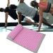 Verdant Touch Massage Mat | Acupuncture & Yoga Mat 68x42 cm | Light Grey with Pink Buckle | Acupressure Pad for Ultimate Relaxation - Buy Online on GoSupps.com