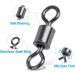 Realure Carabiner Whirl Fishing Set - 200/300 Pieces Salt Water Fishing Accessories Trout & Vortex Angle Vertebrae 5 Sizes 4# 8# 10# - Buy Online on GoSupps.com