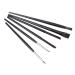 DRESSOOS 6pcs Eyeliner Makeup Brush Eye Shadow Eyeliner Wands Eye Brush Rayon Wooden Handle Black