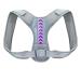 Back Posture Corrector Belt Adjustable Shoulder Neck Spine for Column Posture Correction for Women Men Straightener A - Gray Purple XXL