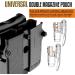 Universal Double Magazine Pouch for 9mm, 10mm, .40, .45 Caliber - Polymer Holster with Adjustable Cant | Outside Waistband | Black - Buy Online on GoSupps.com