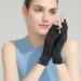 Anti UV Gloves for Nail Lamp Light Manicure Gloves UV Protection Gloves Fingerless UV Light Gloves for Gel Nail Lamp Hand Black