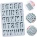 ABOOFAN 1pc 26 Alphabet Silicone Mold Silicone Tray Cookie Baking Mold Chocolate Baking Utensils Blue 27.2X18.2X1.3CM - Buy Online on GoSupps.com