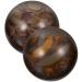 Milisten 2pcs Marble Baoding Balls Solid Hand Massage Balls Chinese Health Exercise Massage Balls For Hands