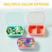 2PCS Cute Purple Travel Pill Box | Portable Daily Medicine Organizer for Vitamins & Supplements - Buy Online on GoSupps.com