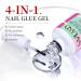 Saviland 15ML Gel Nail Glue - Extra Strong 4-in-1 Formula for Acrylic & False Nails | Long Lasting UV Nail Glue for Salon & DIY Nail Extension (Curing Required) - Buy Online on GoSupps.com