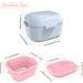 BVN Denture Bath Denture Case: Denture Cup for Soaking Dentures Retainer Cleaner Case with Mirror Mouth Guard Case Aligner Case Retainer Holder Night Guard Case False Teeth Container White White+pink - Buy Online on GoSupps.com