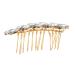 Beavorty Fashionable Diamond Hair Accessories Wedding Hair Accessories Wedding Decor Hair Clip Hair Barrettes Hair Pin Bridal Headpiece Horse Eye Zinc Alloy Bride Comb