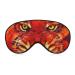 Animal Face Fire Tiger Sleep Mask Eye Cover for Sleeping Blindfold with Adjustable Strap Blocks Light Night Travel Nap for Men Women