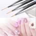 Voarge 5Pcs Two Way Nail Dotting Pen Marbleizing Tool Set Manicure Drill Drawing Nails Brush Pen Double Ended Dotting Tools Set Nail Dotting Painting Drawing Pens - Buy Online on GoSupps.com