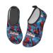 HUHUSW Superheros Kids Water Shoes Lightweight Non-Slip Water Skin Barefoot Aqua Socks Sports Swimming Beach Pool Shoes for Boys Girls 11-12 Little Kid Blue