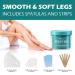 Sugar Wax Kit - Organic Hair Removal for Women | Medium All Purpose Sugar Waxing Kit | Includes Applicators & Strips | Long Lasting & Gentle Sugaring Hair Removal | Home Waxing Kit for Bikini, Legs, Eyebrows - Buy Online on GoSupps.com