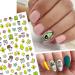 DIY Decoration Green Color Anime Cartoon Avocado 3D Design Nail Stickers Sliders Decals(007) - Buy Online on GoSupps.com