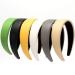 LONEEDY 4.3cm Leather Headband for Women - Padded Wide Hairband in Black | Stylish & Comfortable Accessory - Worldwide Shipping - Buy Online on GoSupps.com