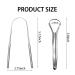 2 Pack Stainless Steel Tongue Cleaners for Adults and Kids - Reduce Bad Breath | Fresh Breath - Silver U-Shaped - Buy Online on GoSupps.com
