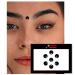 Sankalp Creation Small Round Black Velvet Bindi with Silver Stone - Unique Indian Origin Accessory for International Delivery - Buy Online on GoSupps.com