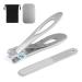 Uraqt nail clipper large stainless steel nail cutter nail scissors for thick nails wide jaw opening nail clipper toenail clippers with nail files for women and men