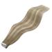 Youngsee Ombre Tape Extensions - 60 cm Real Hair Seamless Invisible Brown to Blonde 50g - Premium Quality Hair Extensions - Buy Online on GoSupps.com