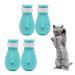 ZEACCT 4Pcs Cat Anti-Scratch Boots Silicone Pet Bathing Foot Cover Cat Anti Scratch Boots Cat Foot Cover for Home Bathing Shaving Checking Treatment Cat Paw Protector Foot Cover Cat Foot Cove