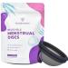 Ecoblossom Reusable Menstrual Disc - Menstrual Cup - Soft Period Disc for Women Designed with Flexible, Medical-Grade Silicone Period Cup (Black) One Size Fits Most Black
