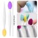 Jocxzi 5-Piece Double-Sided Lip Peeling Brush Set | Silicone Mini Cleaner for Brightening Dark Lips | Smooth Full Lip Appearance for Men & Women - Buy Online on GoSupps.com