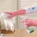 Household Gloves 1 Pair Cleaning Cute Panda Pattern Dishwashing Waterproof Plush Housework for Home Kitchen Autumn Pink L - Buy Online on GoSupps.com
