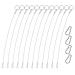 YuCool 12 Pcs Lanyard Safety Rope, 2mm 316 Stainless Steel Rope with 4 Pcs Hoist Buckle for Preventing Loss and Hanging Modern Lights