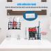 7-Slot Toothbrush Holder & Organizer - Electric Toothbrush & Toothpaste Caddy for Bathroom Office - Black Countertop Stand - Buy Online on GoSupps.com