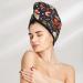 Winter Holiday Microfiber Hair Towel - Super Absorbent Quick Dry Wrap for Women with Long Curly Thick Hair - Buy Online on GoSupps.com