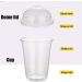 NUZEKY Plastic Smoothie Cups with Dome Lids - 50 Pack 12 OZ Clear Plastic Cups for Milkshakes Smoothies Iced Coffee - Strong Reusable Cups - Buy Online on GoSupps.com